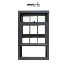 cheap American hardware popular transparent frame single top toilet sash Standard Single American Double Hung Window